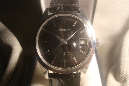 Magnifico Reloj Seiko 6602-8050 Antiguo Año 1971 Coleccion! Negro Acero Negro (Usado)