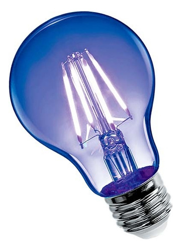 Kit 5 Lámparas Led Filamento Color 4w Interelec Color de la luz Azul