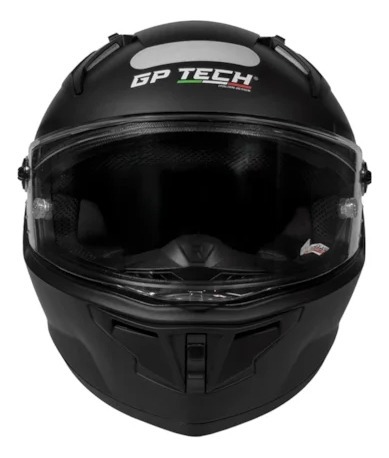 Capacete Gp Tech Pilot Mono Fosco Preto Preto Monocolor 60