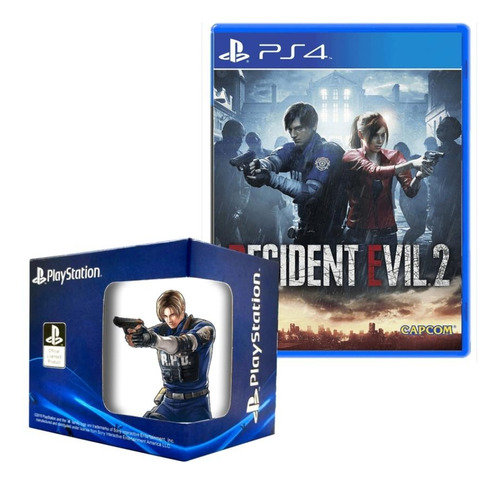 Resident Evil 2 Playstation 4 Y Taza 1