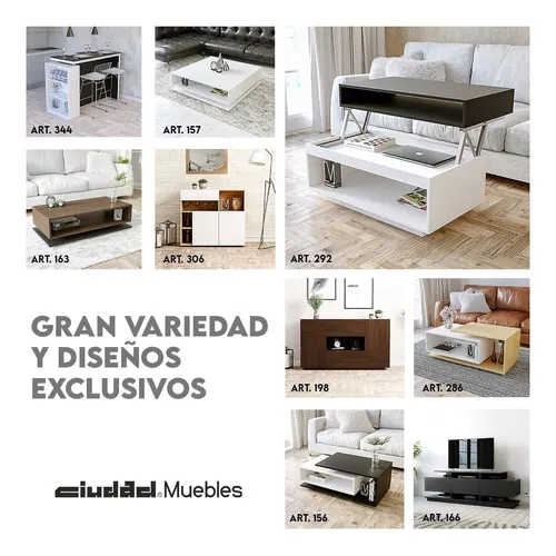 Mueble Organizador Oficina 100x25x7Cm - Ciudad Muebles