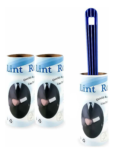 Quita Pelos Y Pelusa Lint Roller + 2 Repuestos Kubo