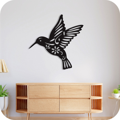 Cuadro Calado Colibri Grande Picaflor Deco Listo P/ Colgar