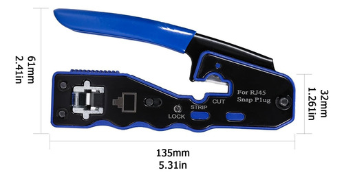 Kit De Herramientas De Crimpado Rj45 Todo En Uno, Crimpadora