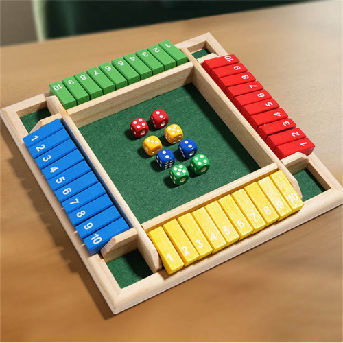Juego Emboadlie Funny Family Games: Shut The Box Board Shut
