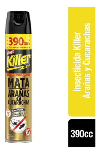 Insecticida Mata Arañas Y Cucarachas Killer 390cc