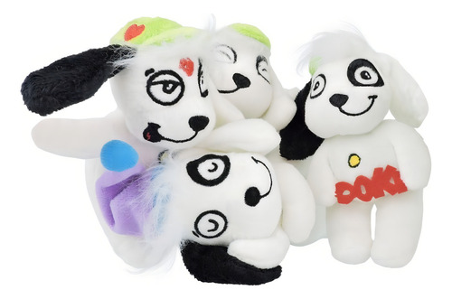 Colección: 4 muñecos de peluche para perros Doki Discovery Kids