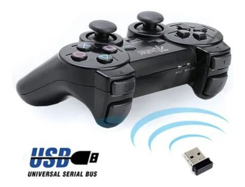 Imagen 3 de 3 de Control Juegos Gamepad Inalámbrico Usb Pc Full Vibración