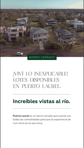 Terreno En Barrio Cerrado Puerto Laurel