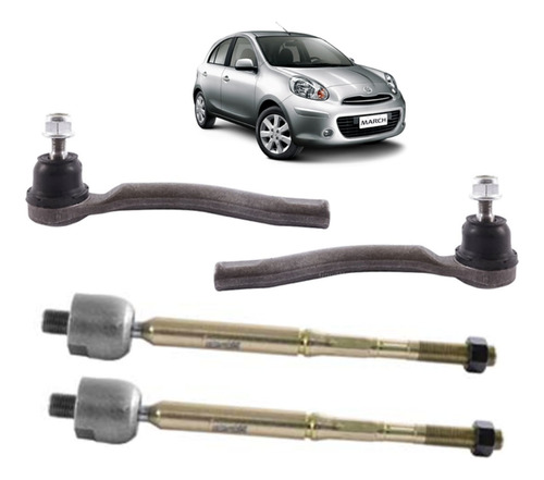 Kit Brazo Axial Nissan March 1.6 2012 A 2015 + Terminales