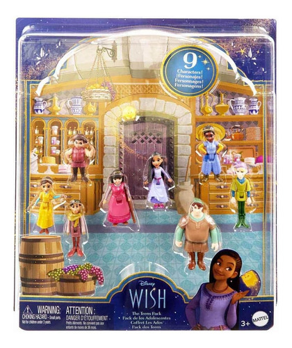 Set Muñecos Figuras Asha, Star Y Amigos Disney Wish Mattel