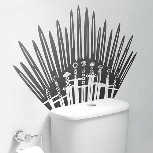 Vinilo Decorativo Baño Game Of Thrones.