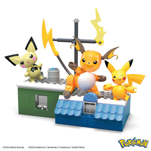 Mega Juguete De Construcción Set De Evoluciones De Pikachu