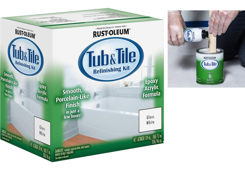 Pintura Epoxica Rust-oleum Renovar Bañera Baños Azulejos