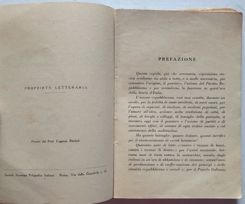 Il Partito Repubblicano -libreria Politica Moderna Roma 1930
