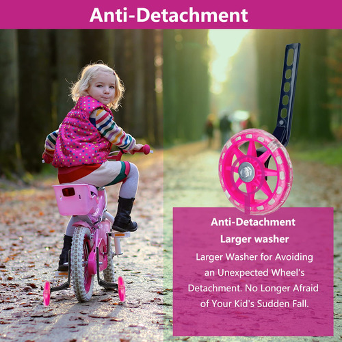 Ruedas De Entrenamiento Ddjkcz Para Bicicleta Niños 12-20 Pu Color De Las Ruedas