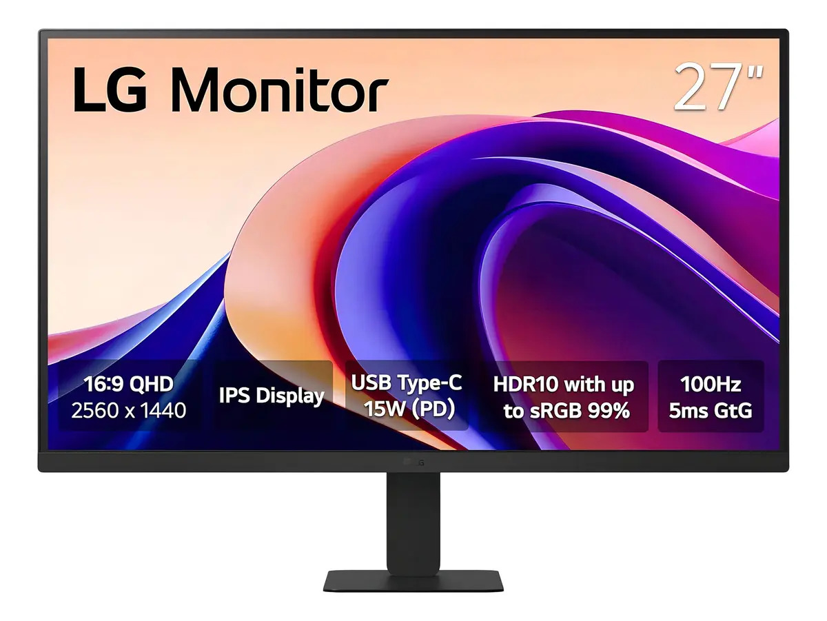 Monitor 27 LG 27u631a Qhd Ips Usbc 100hz Qhd 2560 X 1440 Color Negro