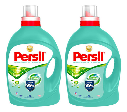 2 Pack Persil Detergente Liquido Ropa Higiene 3 Lt