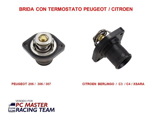 Imagen 1 de 2 de Brida Con Termostato Peugeot / Citroen