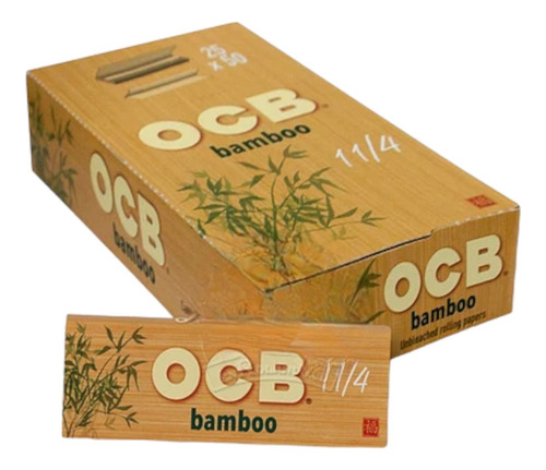 Papelillos Ocb Bamboo 1 1/4 - Display 25 Libritos 