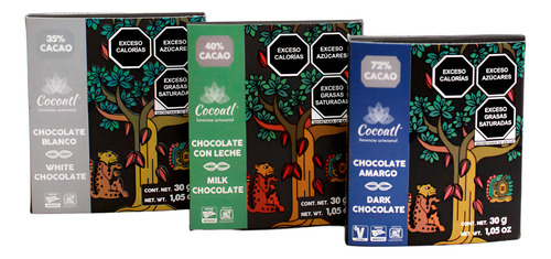 Paquete De Barras De Chocolate Jaguar Sabores Variados 3pzas