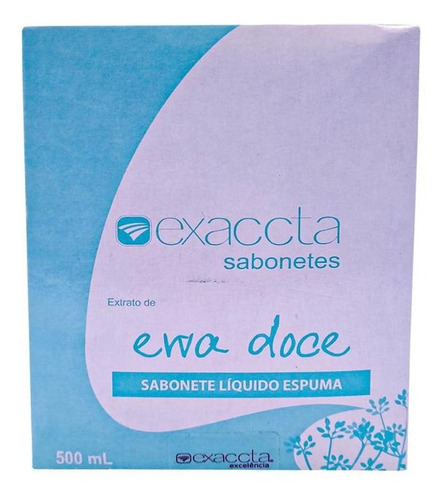 Kit Sabonete Sachê Espuma Erva Doce 500 Ml 12 Unid Exaccta