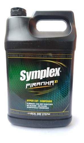 Crema Para Desmachar Pulir Carros Symplex Piranha Galon 