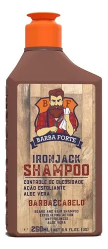 Shampoo Ironjack Barba E Cabelo 250ml Barba Forte