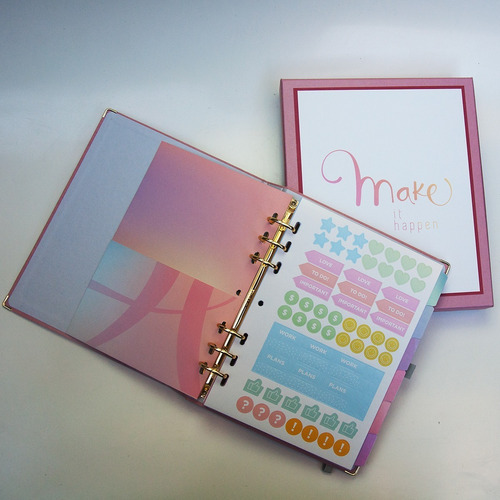 Imagem 7 de 10 de Planner A5 Cotton Rosa - Ótima