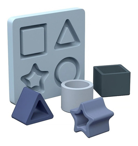 Imagen 4 de 7 de Juego Didactico Figuras De Silicona Para Bebe Rompecabeza