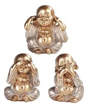 Comprar Juego De 3 Estatuas De Maitreya Buddha De 3.5