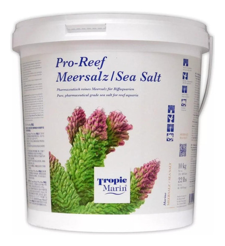 Sal Tropic Marin Pro Reef 10kg- Para Arrefice Marca Alemana