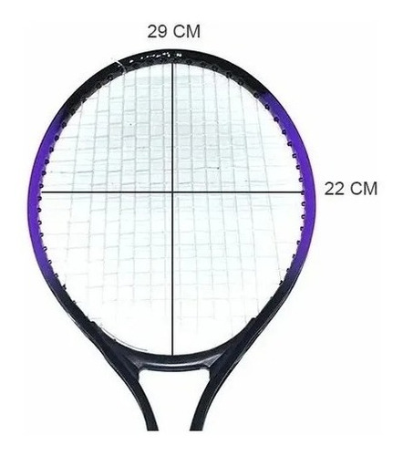 Imagen 5 de 8 de Set 2 Raquetas De Tenis Mas Pelota Funda Para Niños Deportes