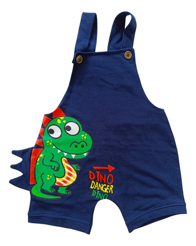 Jardinero Para Bebe Nene Nena Azul Oscuro Dino 24-36 M