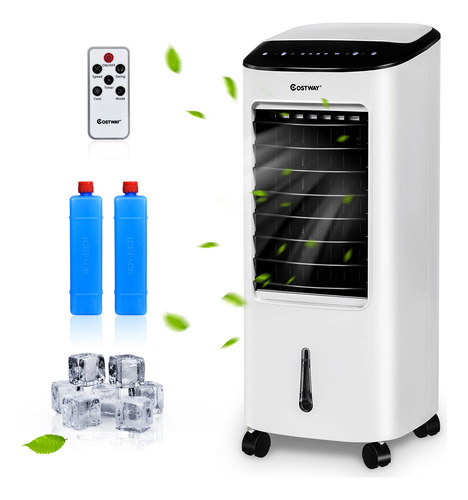 Enfriador De Aire Evaporativo Portátil 3 Modos 7.5h Timer
