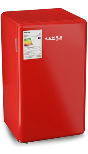 Refrigerador James Frio Humedo 102l Rj 90 M Rojo