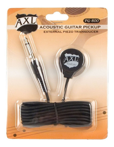 Axl Transductor Guitarra Acustica Pickup 1 4 jack 9 foot