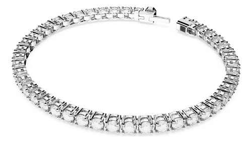 Pulseira De Tênis Com Corte Redondo Transparente