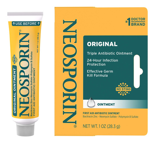 Neosporin - Ungüento Antibiótico Original De Primeros Aux.