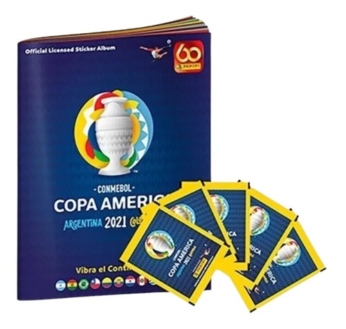 Album Panini Tapa Dura Copa América 2021 + 50 Sobres
