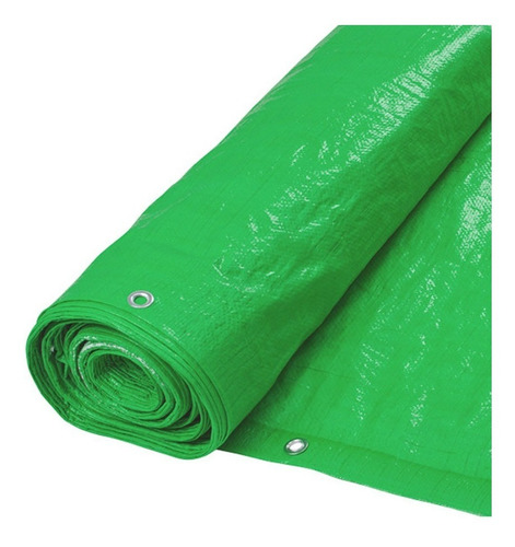Imagen 3 de 9 de Rafia Cubrecerco Verde Con Ojales 1,50 Mts De Ancho X 10 Mts