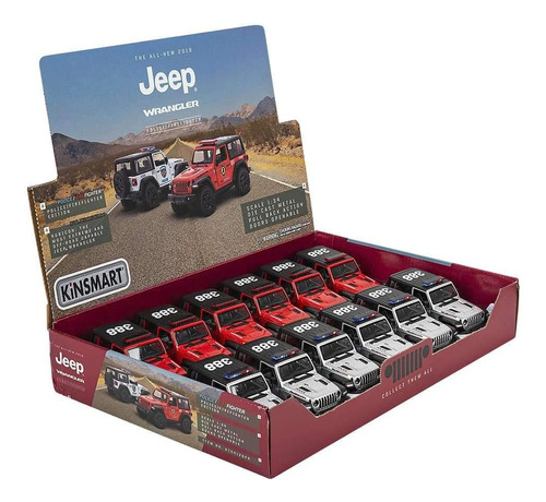 Kinsmart - Modelo A Escala 1/34 Compatible Con Jeep Wrangler