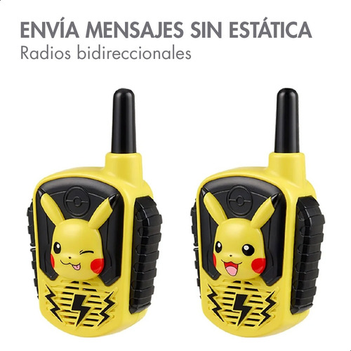 Radios Walkie Talkies Pokemon Pikachu Pk-207 Amarillo