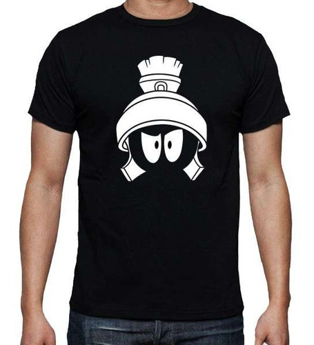 Remera Martian Marvin (negra) Ideas Mvd