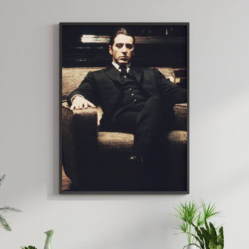 Quadro Decorativo Filmes O Poderoso Chefão( Al Pacino) 60x42
