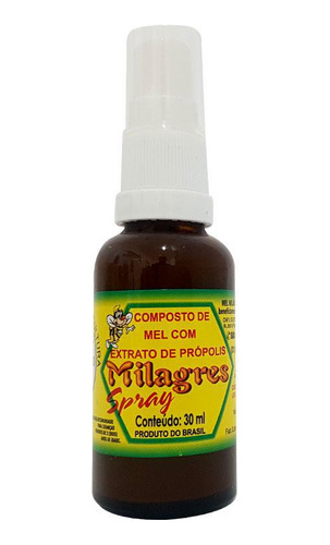 Extrato De Própolis Composto Spray 30ml - Mel Milagres