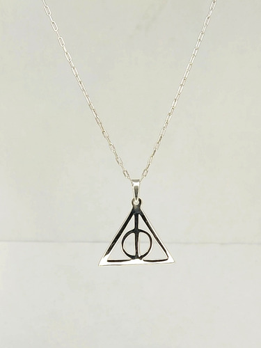 Imagen 2 de 7 de Harry Potter, Reliquias De La Muerte Cadena 50 Cm. Plata 980