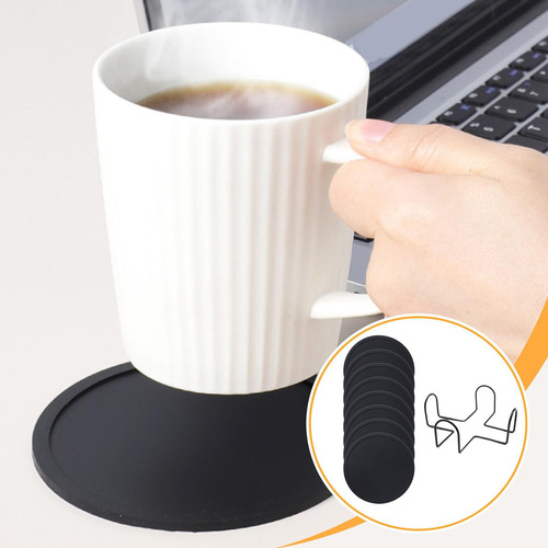 Posavasos De Silicona Resistentes Al Calor Para Con Soporte