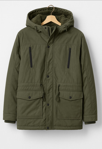 Campera Impermeable Parka Importada Coorderito Interno Dp