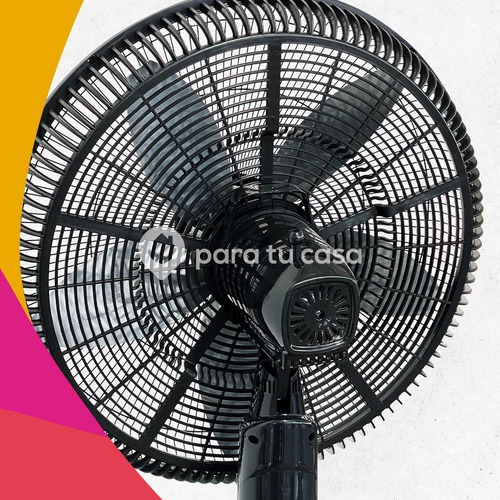 Imagen 10 de 11 de Ventilador De Pie 20 Pulgadas Potente 90w Indelplas Ivp20 Ep Color De La Estructura Negro Cantidad De Aspas 5 Color De Las Aspas Negro Material De Las Aspas Plástico